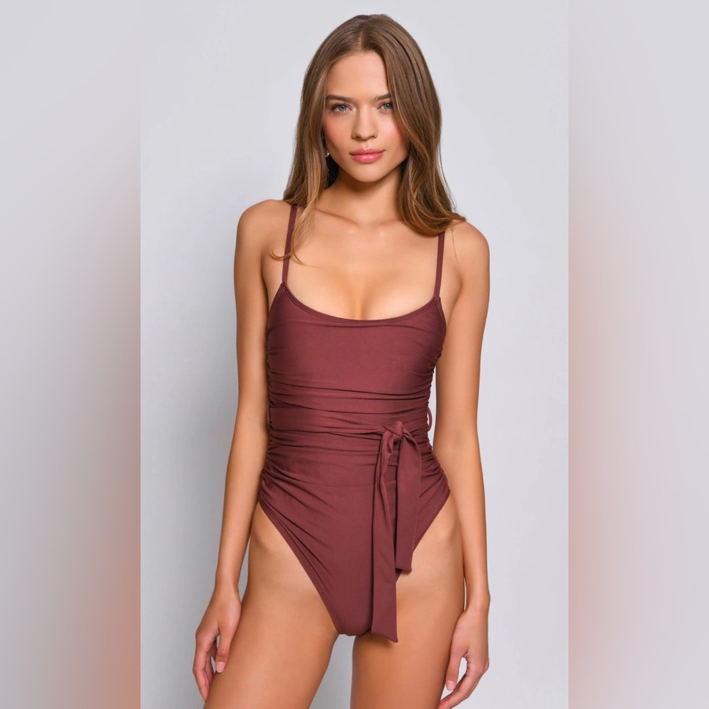 NWT Hutch Zenna One-Piece Swimsuit Mocha Size XS